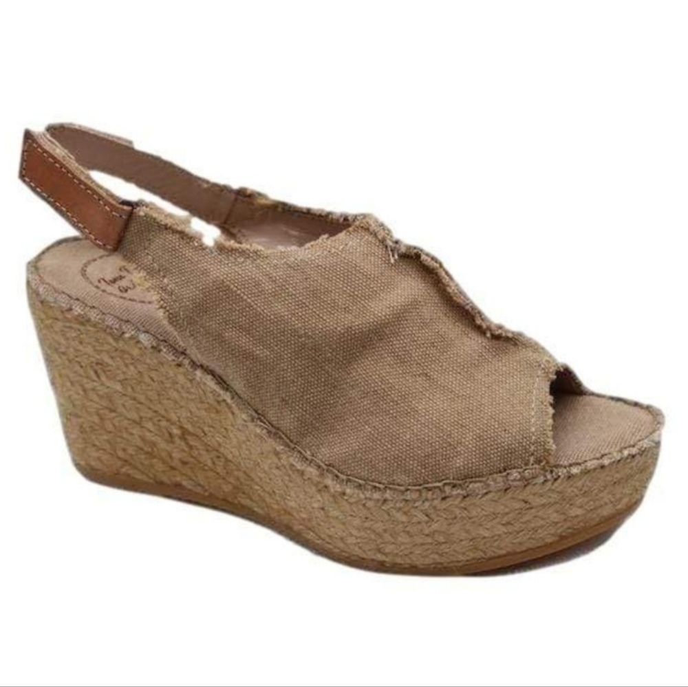 Toni Pons Lugano Tobacco wedge espadrille